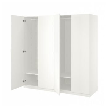 Oaklight Duo, Wardrobe, white/white, 200x60x201 cm